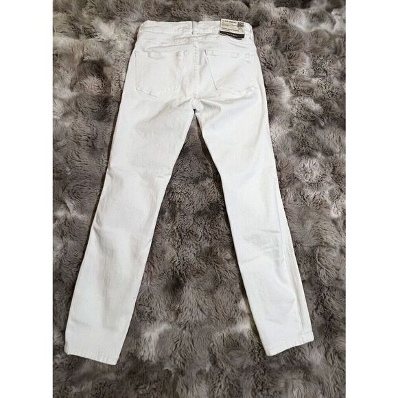 NWT DL1961 Florence Maternity White Cropped Instasculpt Skinny Jeans—$179–Sz 26 - Picture 11 of 16